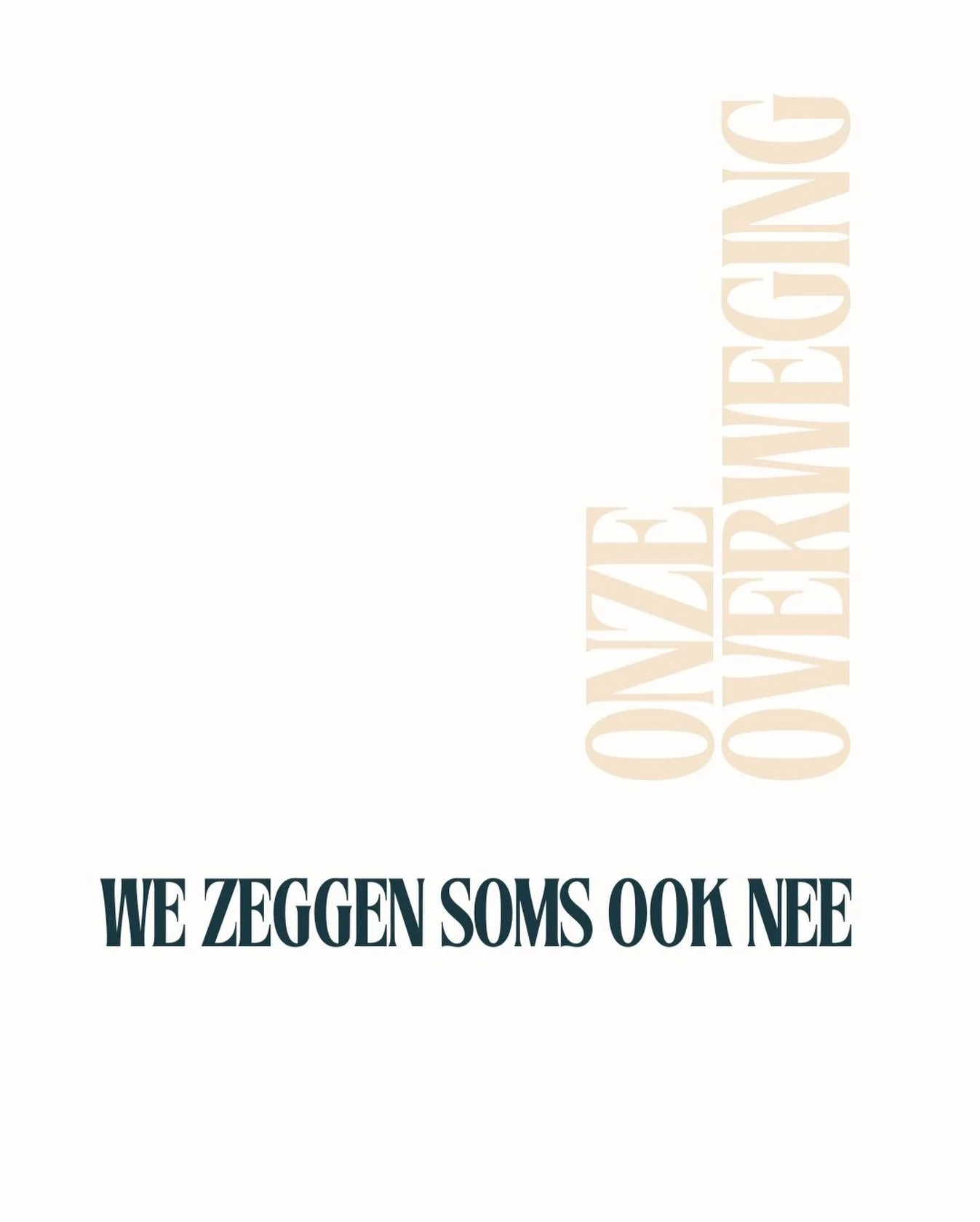 Niet omdat iets niet goed is, maar omdat het niet past. Bij ons of bij het geheel.
Die keuzes maken we zorgvuldig. Juist omdat we weten dat kwaliteit niet ontstaat door alles toe te laten, maar door trouw te blijven aan wat klopt.