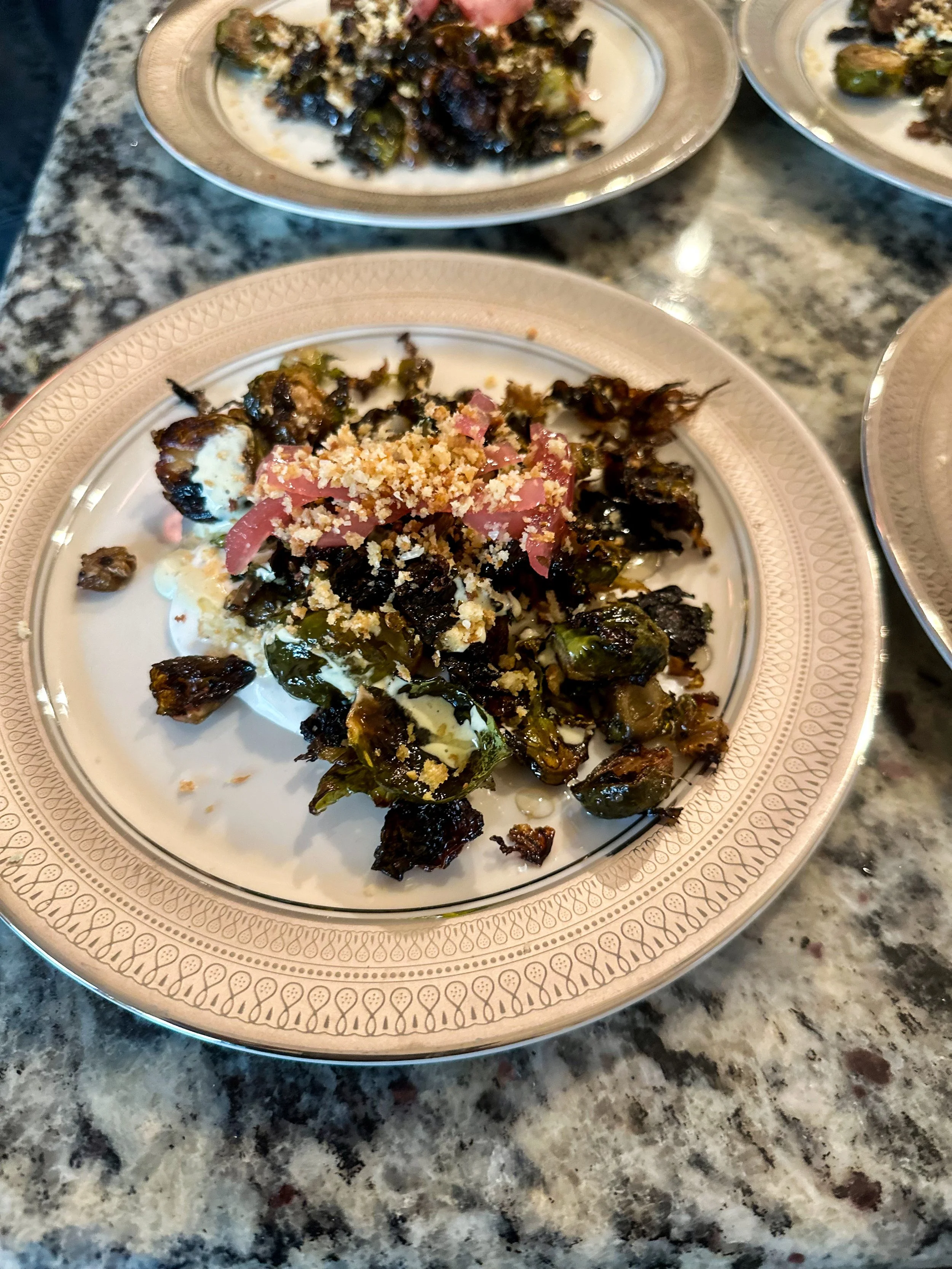 Private Chef Dinner: Charred Brussels Sprouts