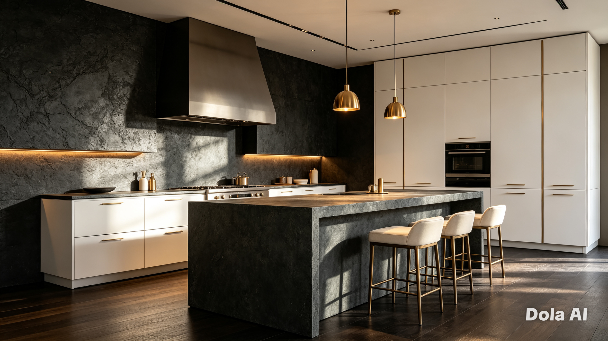 Metallic Stone Wall