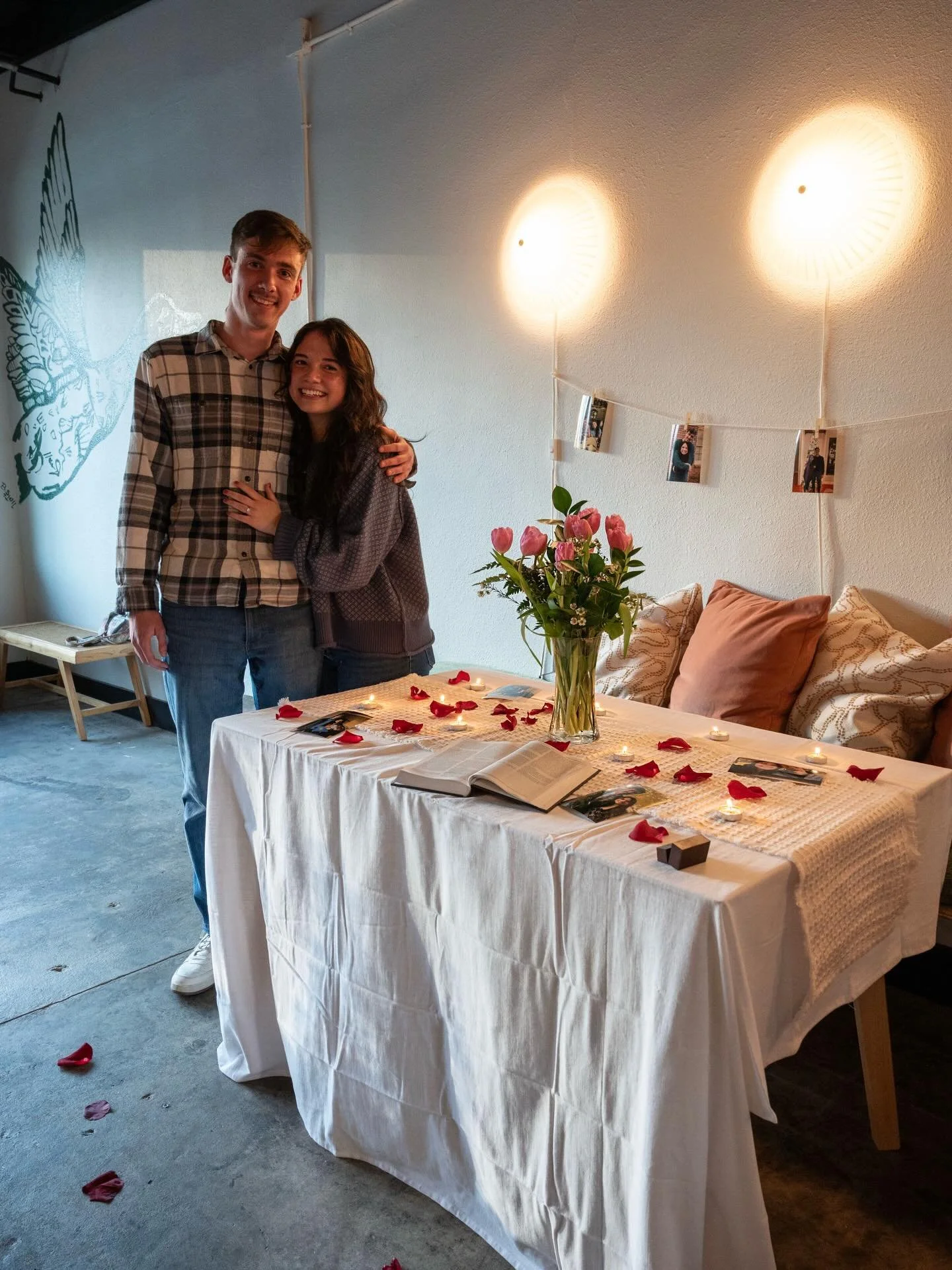 Last weekend we pulled off a super secret mission and transformed the shop into a proposal venue for this sweet couple (and shed a few tears in the process)

The Mallard was where they had their first date. To be a special place in their lives, not o