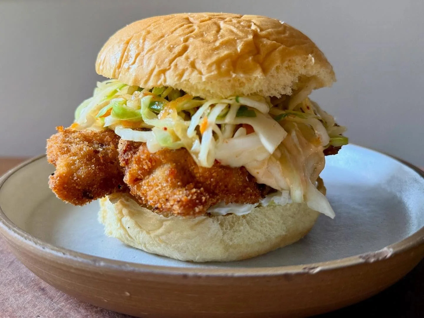 We&rsquo;re back! Come join us @chstudioshop with @tenant.store today for fried chicken sandwiches, natural wine, and some shopping! Sandwiches are available at 1 until sold out. These are the new and improved Here Today sandwiches. Chicken schnitzel