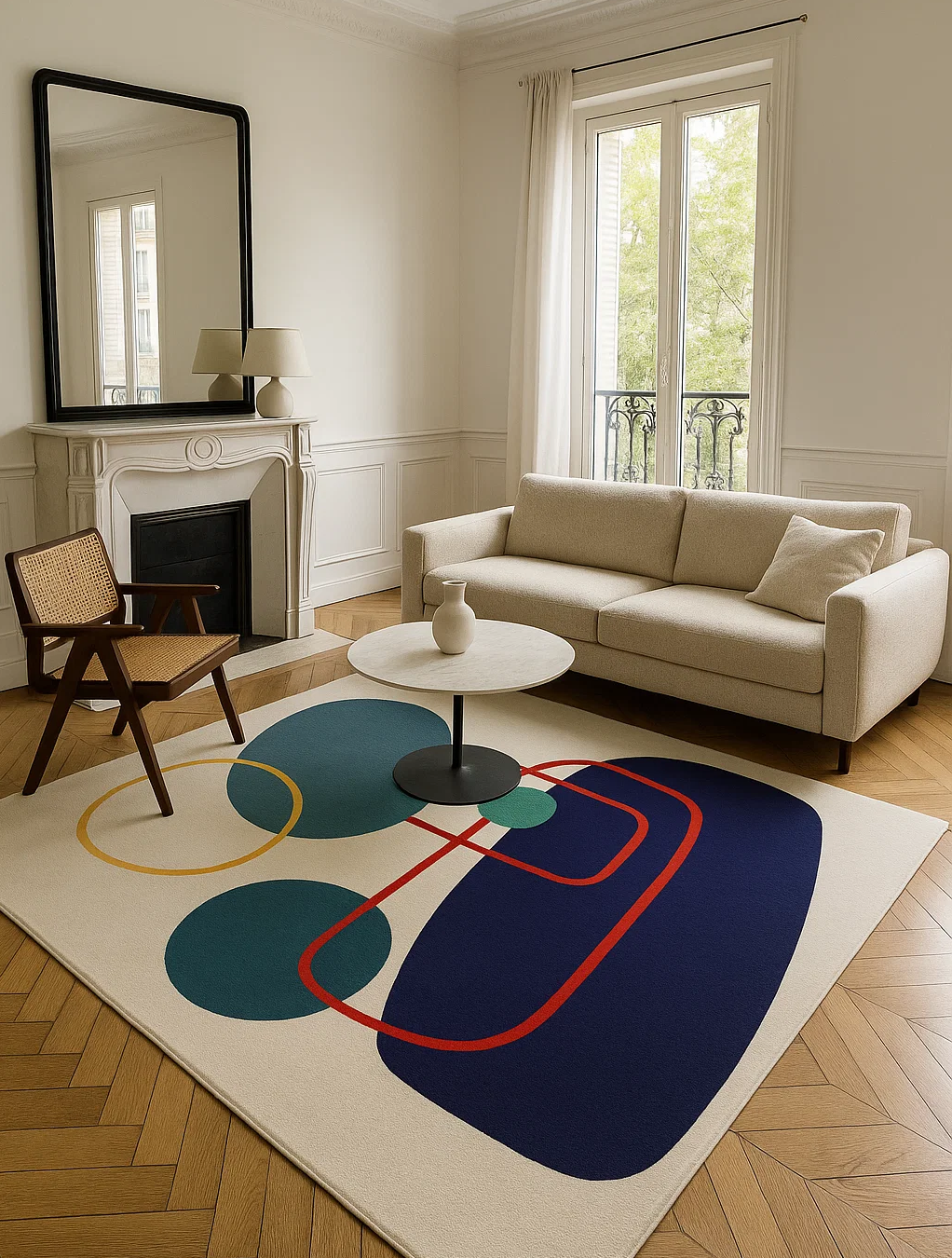 Design : Rive Gauche TC24115-3
Laine et Tencel
6 couleurs au choix
Réalisé en : 170 x 240 cm
Dimensions et forme adaptables