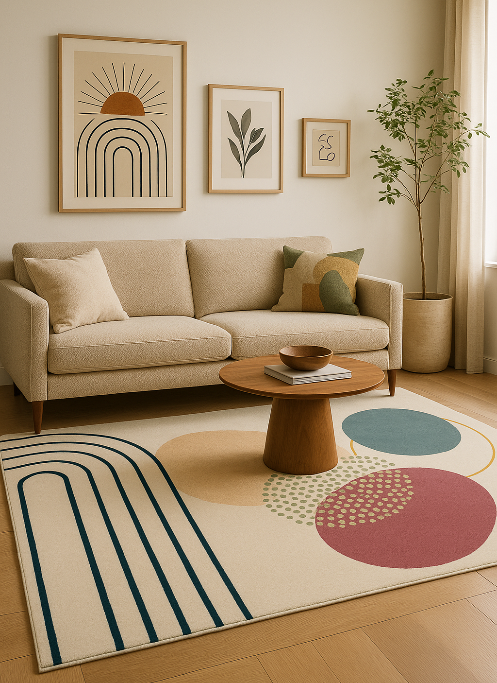 Design : Rosa TC24115-6
Laine et Tencel
7 couleurs au choix
Réalisé en : 170 x 240 cm
Dimensions et forme adaptables