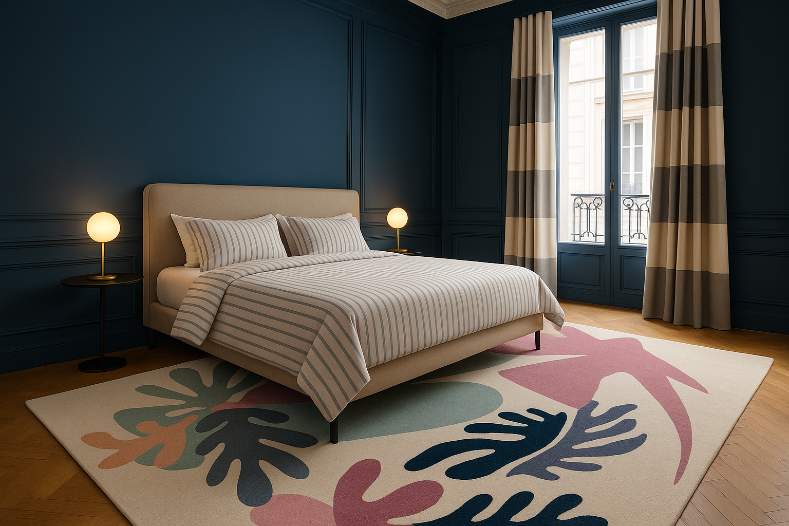 Design : Saint-Malo TC250425-2
50% Laine 50% Tencel
10 couleurs
Réalisé en : 300 x 360 cm
Dimensions et forme adaptables