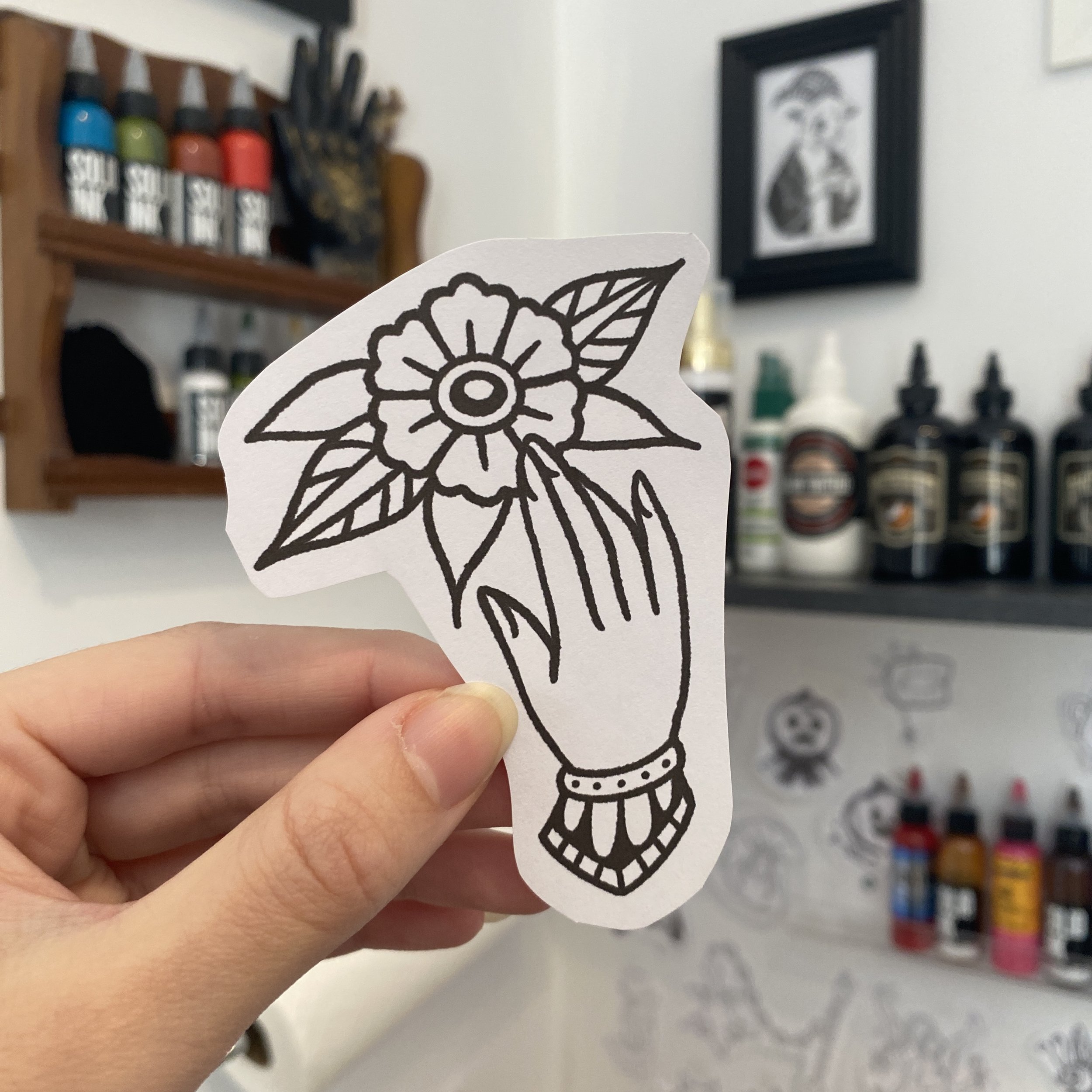 Main fleur