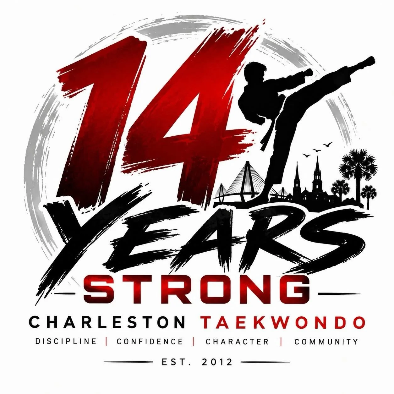 🥋 14 YEARS STRONG ❤️

14 years ago, today, Charleston Taekwondo opened its doors.

It&rsquo;s hard to put into words everything that&rsquo;s happened since then.

We&rsquo;ve watched kids walk through our doors nervous for their very first class and