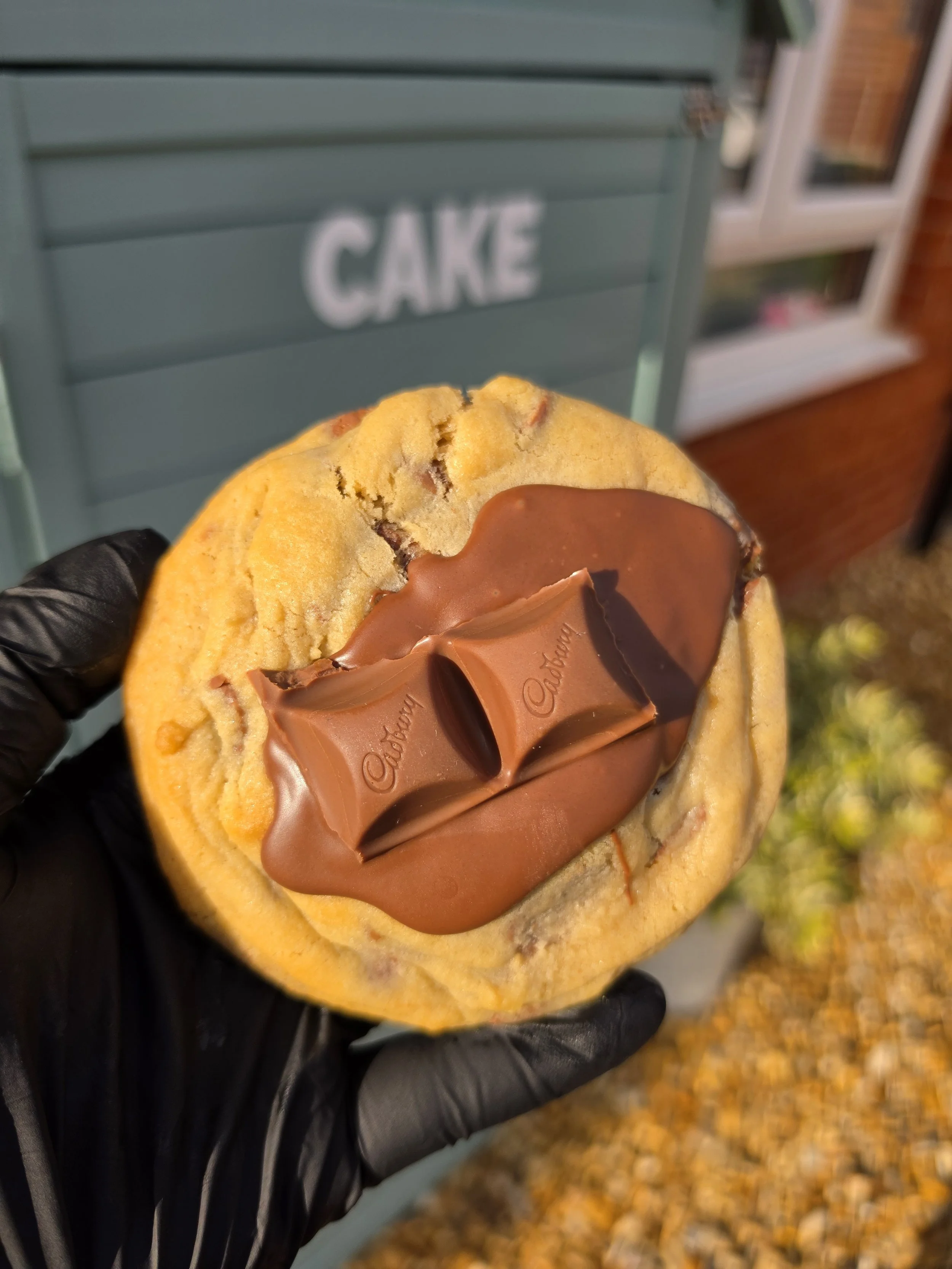 Cadbury Caramel Stuffed Cookie