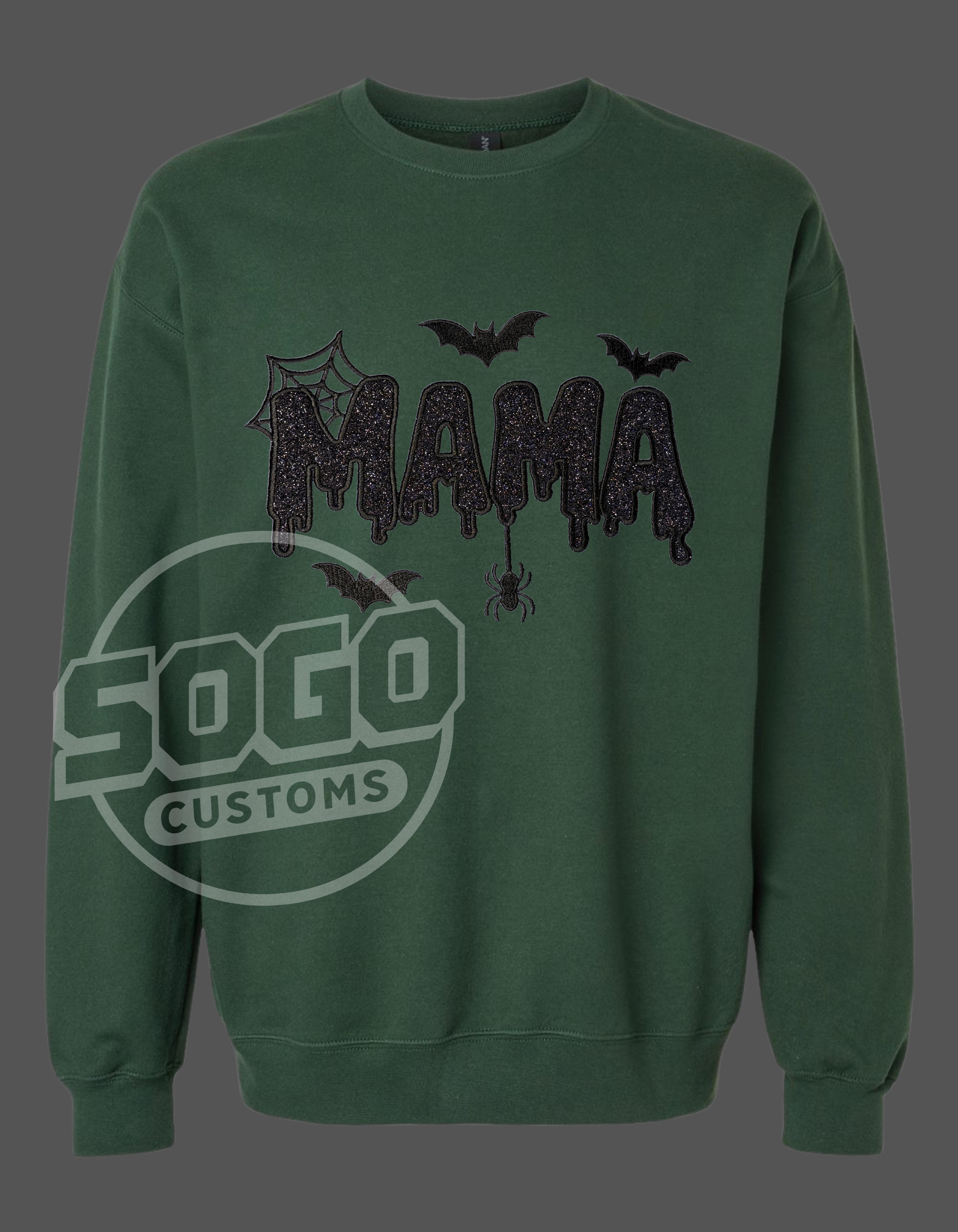 Spooky Mama Sweatshirt Embroidered