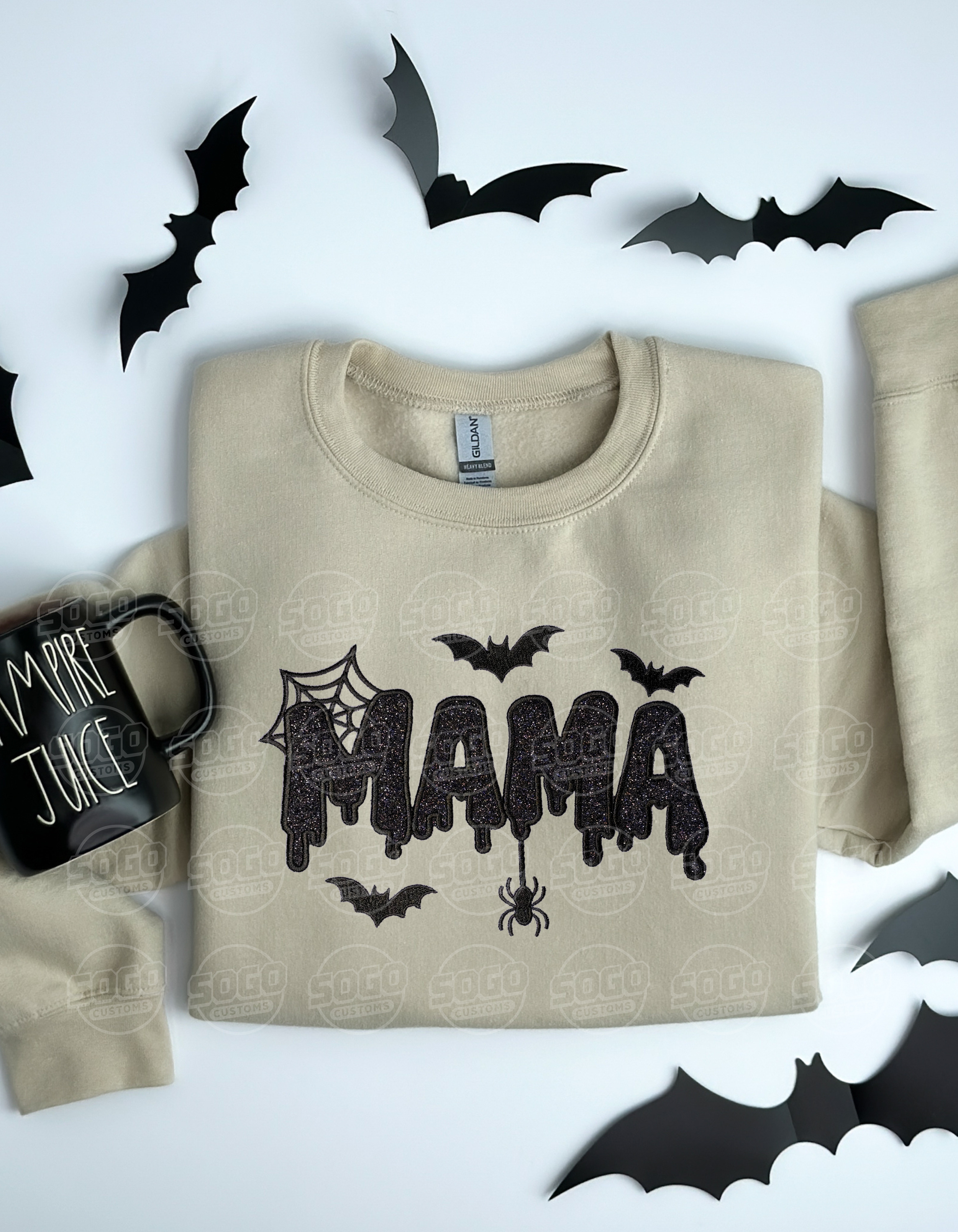 Spooky Mama Sweatshirt Embroidered