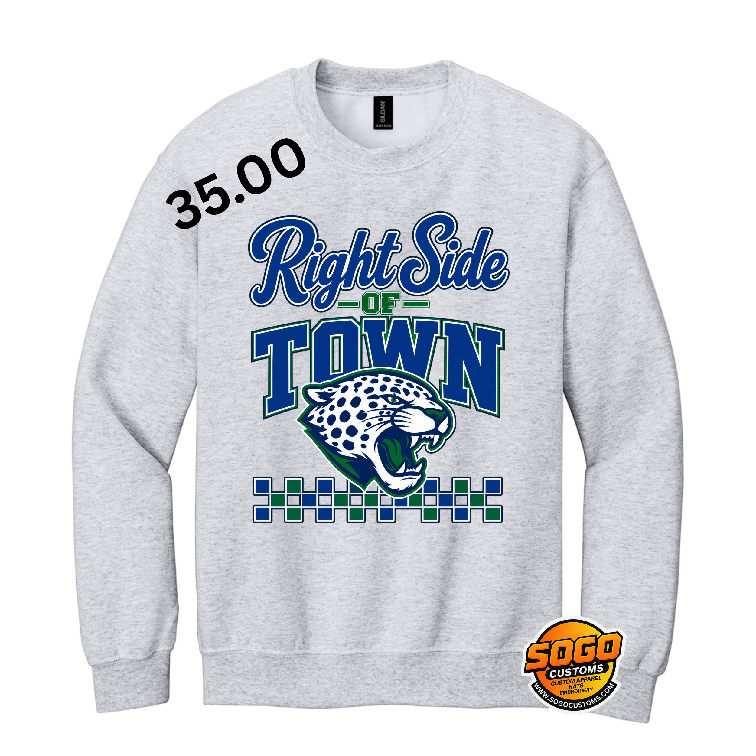 Right Side of Town Crewneck - $35.00