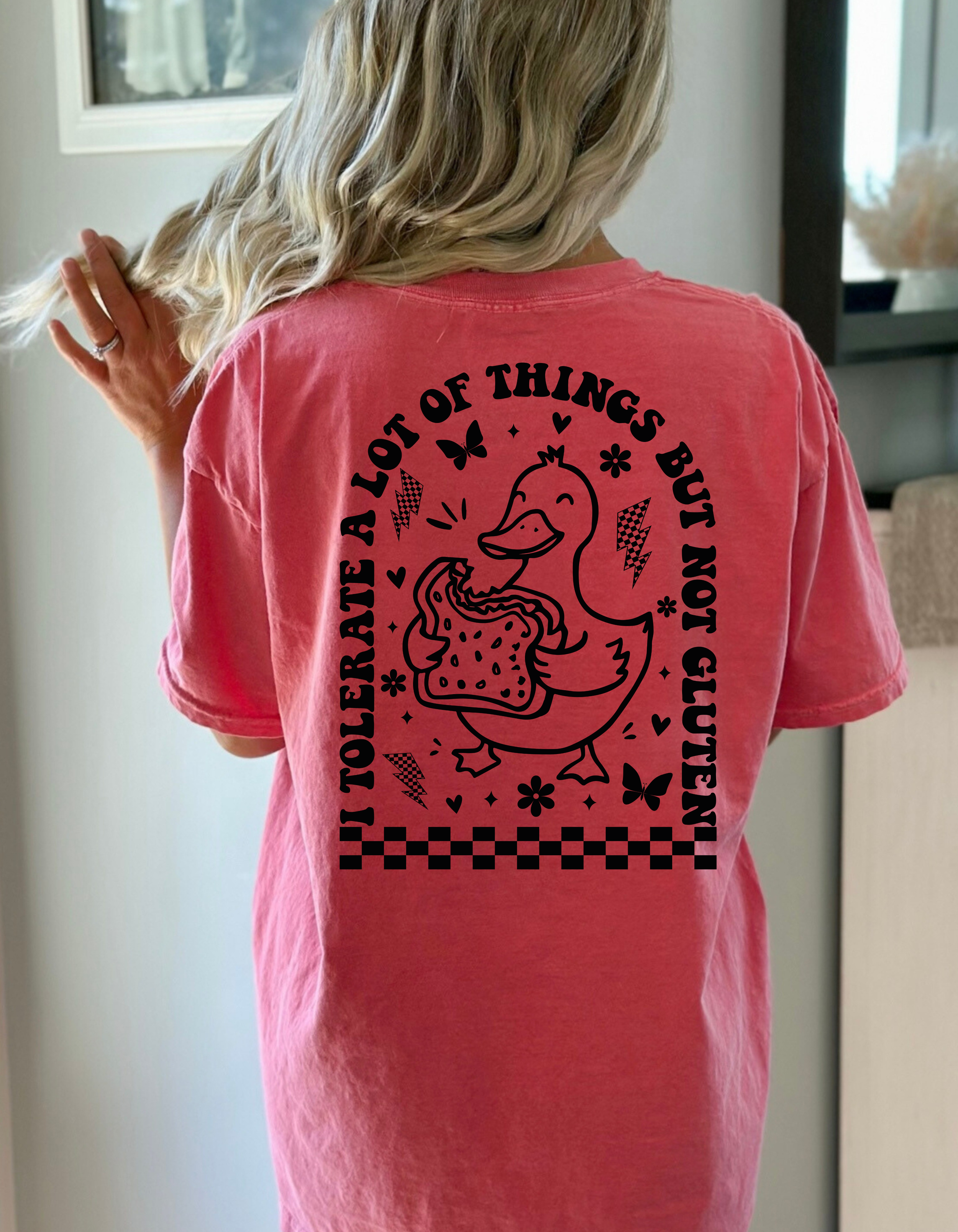 I don't tolerate gluten duck t-shirt