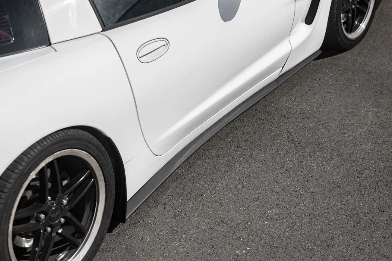 Corvette C5 ALL Models | ZR1 Style ABS Plastic - Matte Black Side Skirt Panel Pair