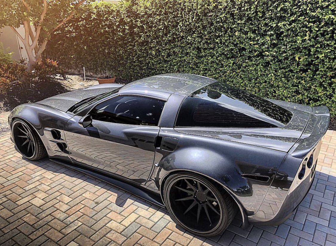 Supervettes ZR8X C6 Corvette widebody conversion featuring custom widened fenders and aggressive exterior styling.
