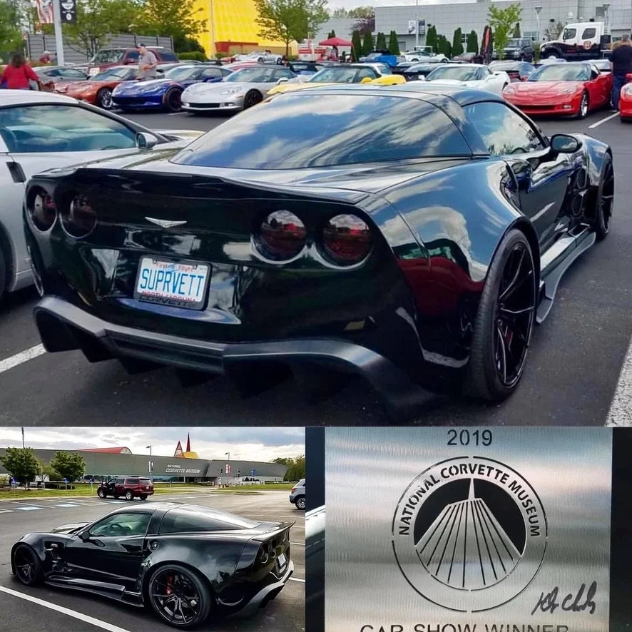 Original Supervettes GT6X Corvette receiving Car Show Winner recognition at the 2019 Michelin NCM Bash at the National Corvette Museum.