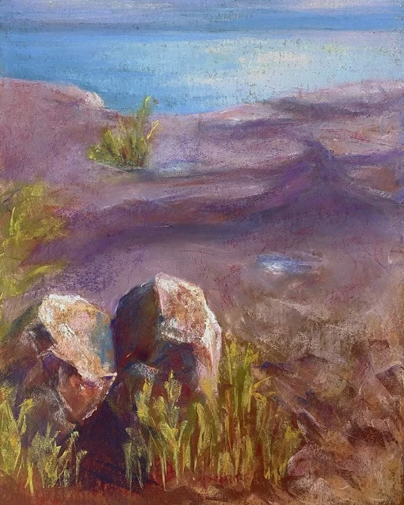 Cliffside in Madeline, 2021
by Jordan Richter
Plein Air Painting
Chalk pastels
12" x 16"

Prints available in shop