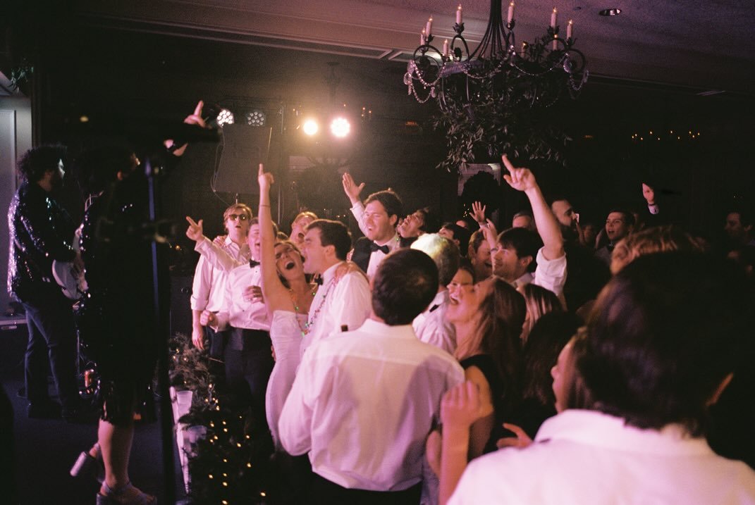 MG &amp; M having the best time ever with their favorite people ever. 🫶

Florals: @kandcofloral
Band: @thebandpunch
Venue: @acc_1899 
Coordinating: @emeraldoxco
Stationary: @loveillustrated.co
Hair and makeup: @muahbycam