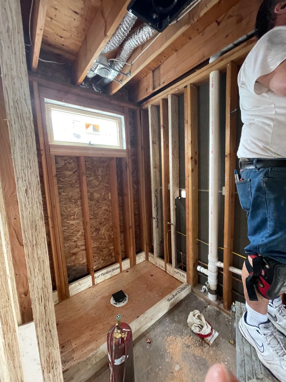 In progress, primary bath