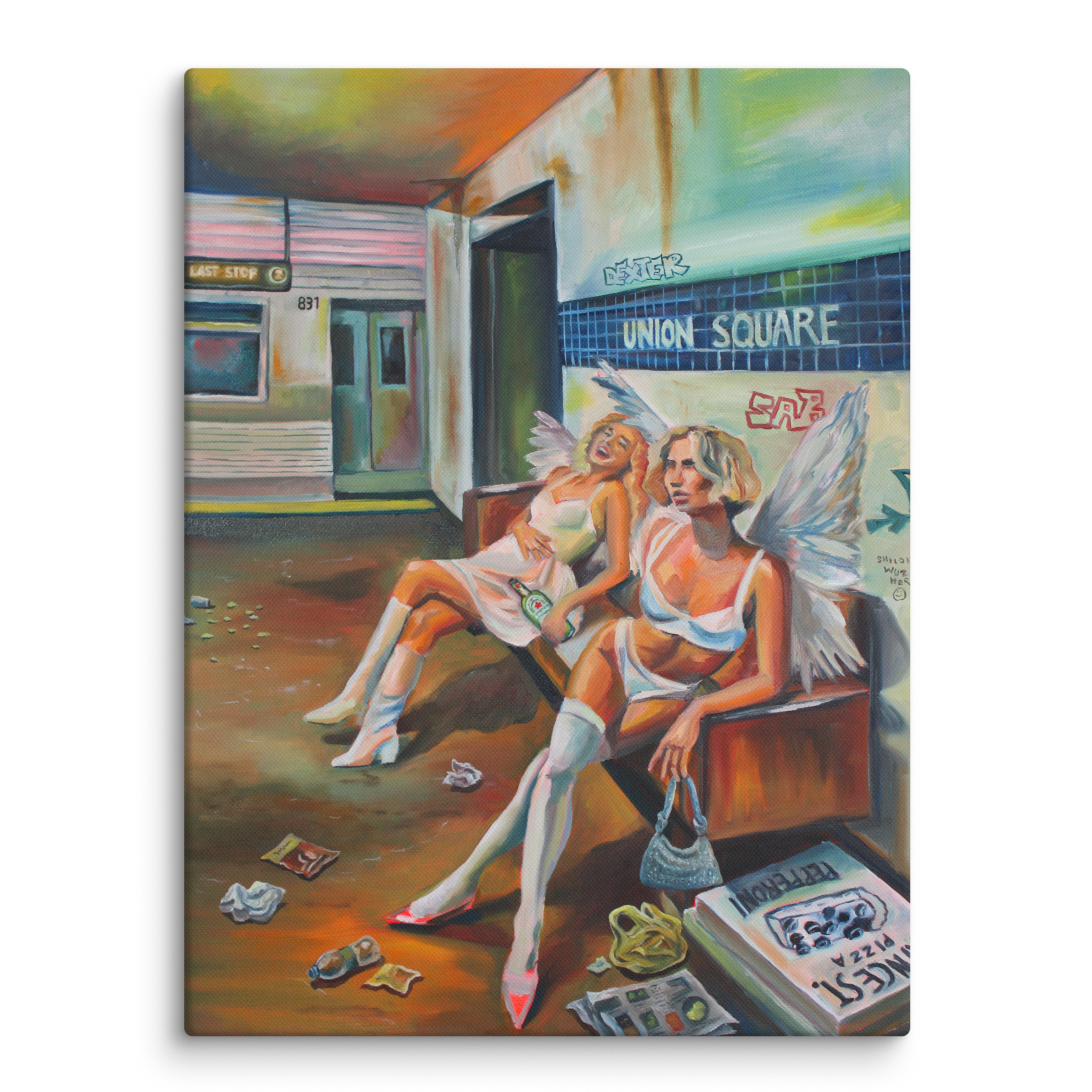 "Loose ends", 18x24", oil and acrylic on canvas