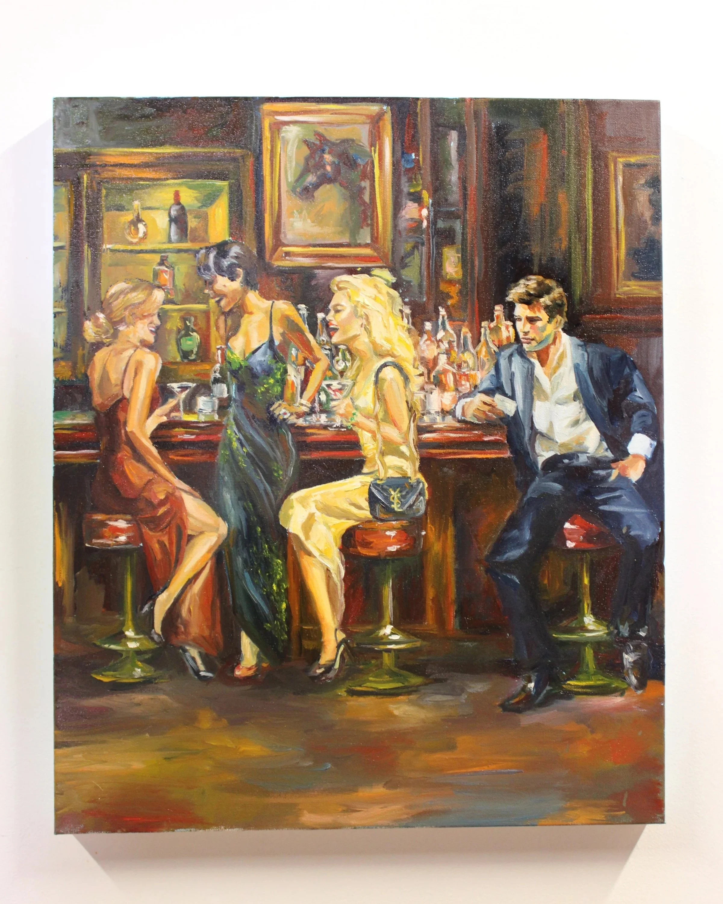 “House Rules”, oil and acrylic on canvas, 20”x24”