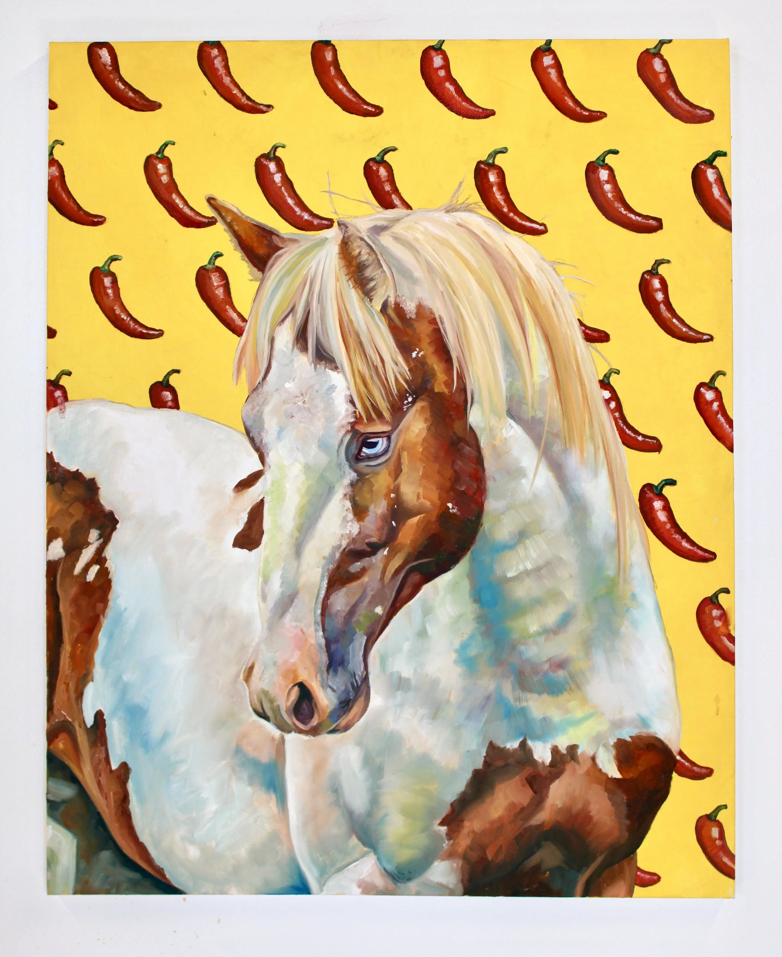 Cooper, 24"x30", oil and acrylic on canvas