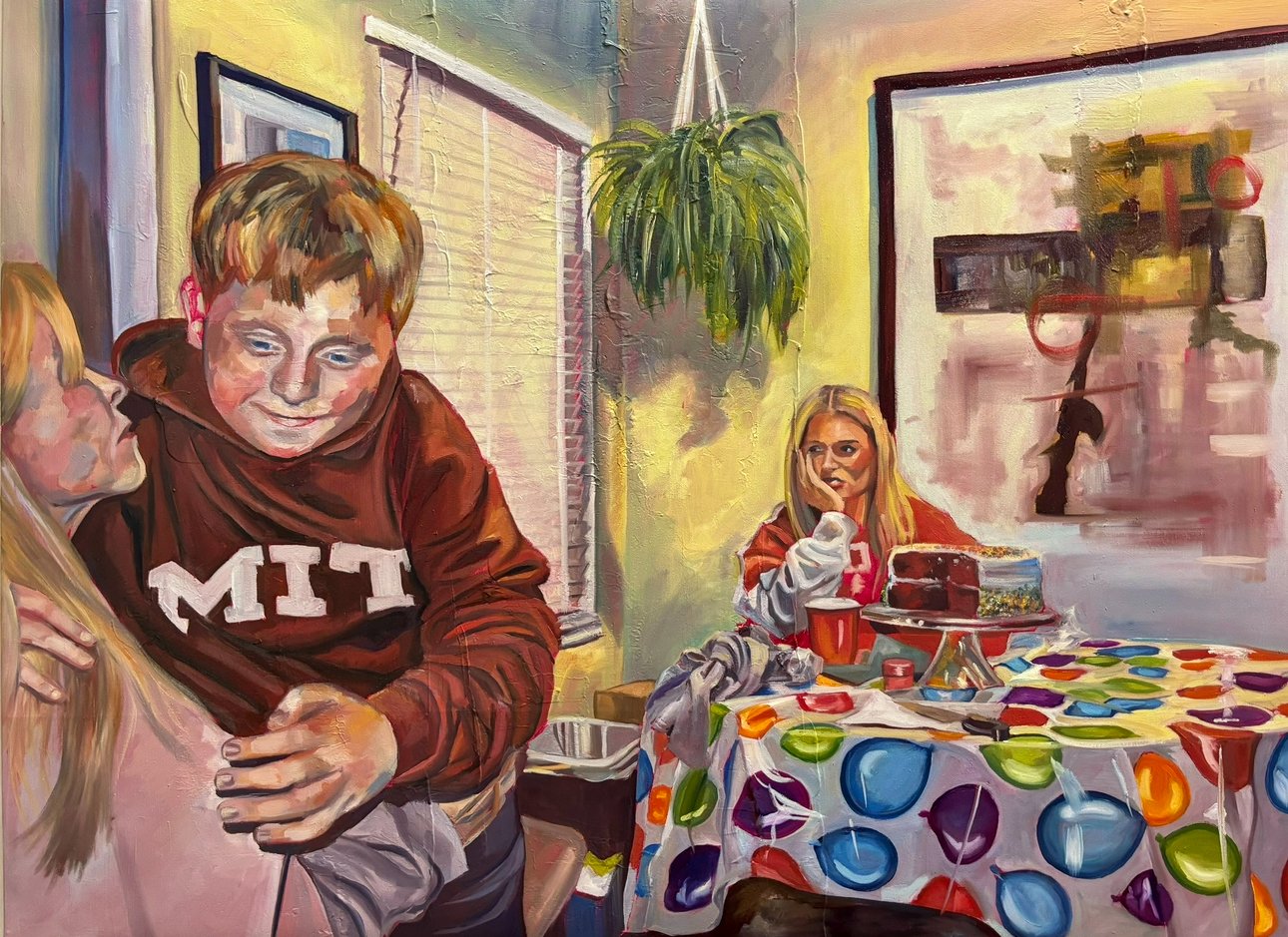 "Middle Child", 27"x37", oil and acrylic on canvas