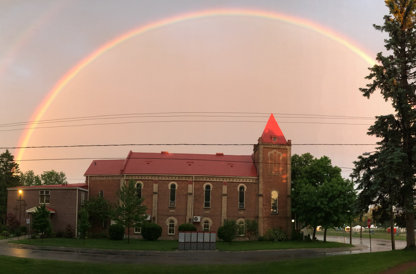 One of our locations: Grace United Church in Caledonia.
