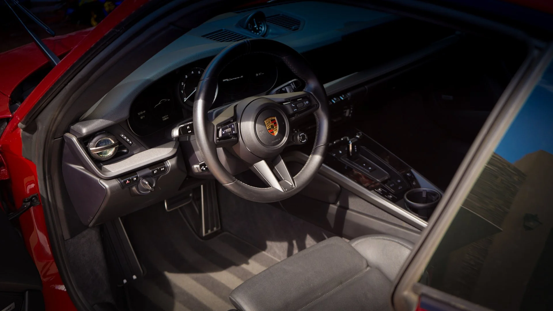 Mobile auto detailing van performing a full interior reset at a client's home in Rio Rancho.