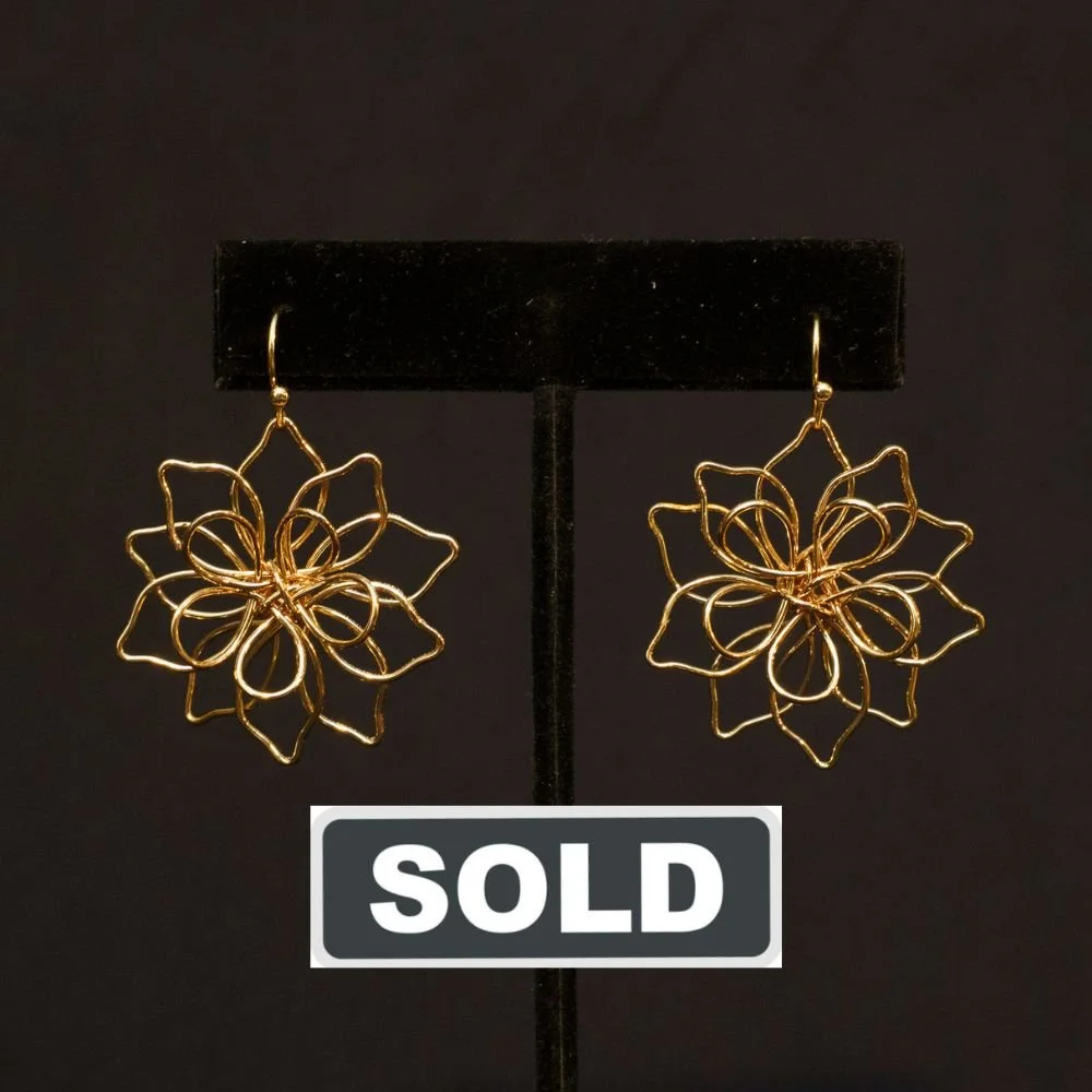 Flower earrings