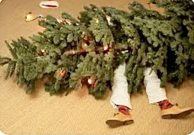 Instructions for erecting Christmas tree: