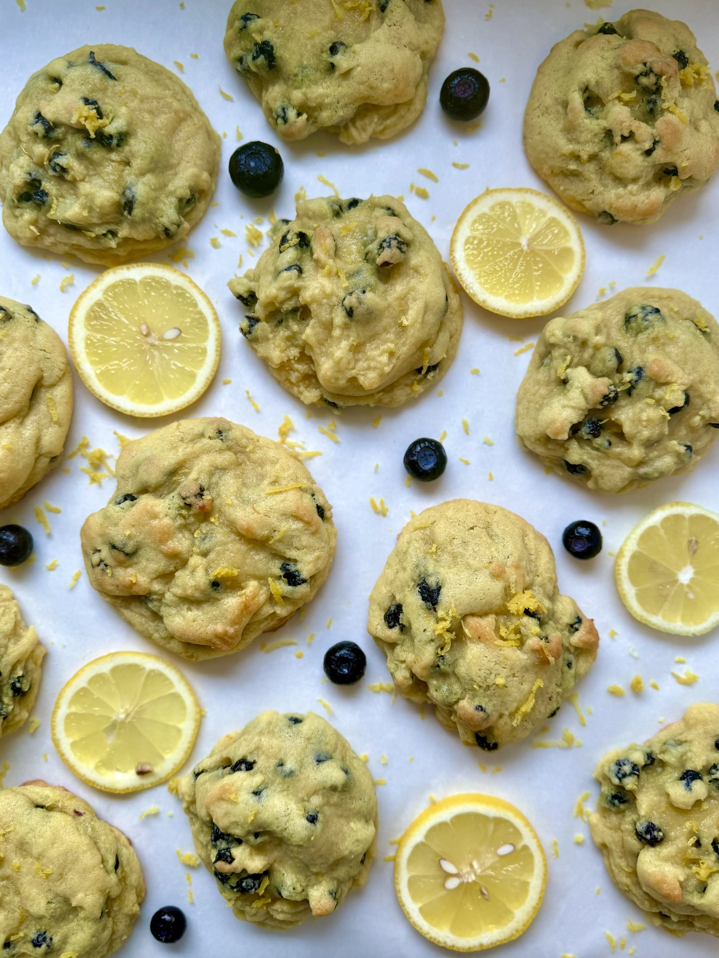 Chunky Blueberry Lemon Cookies