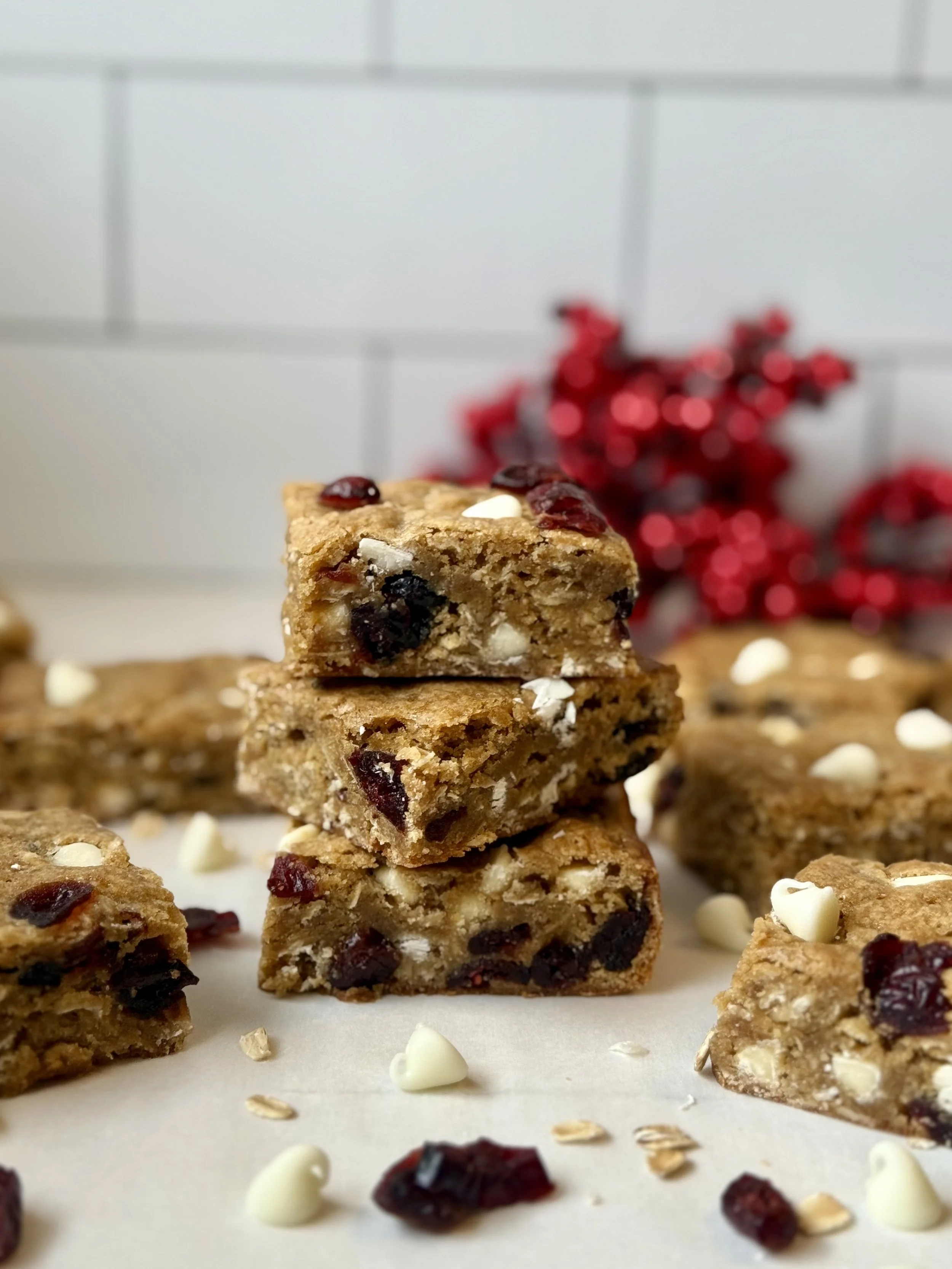 Oatmeal Cranberry Cookie Bars