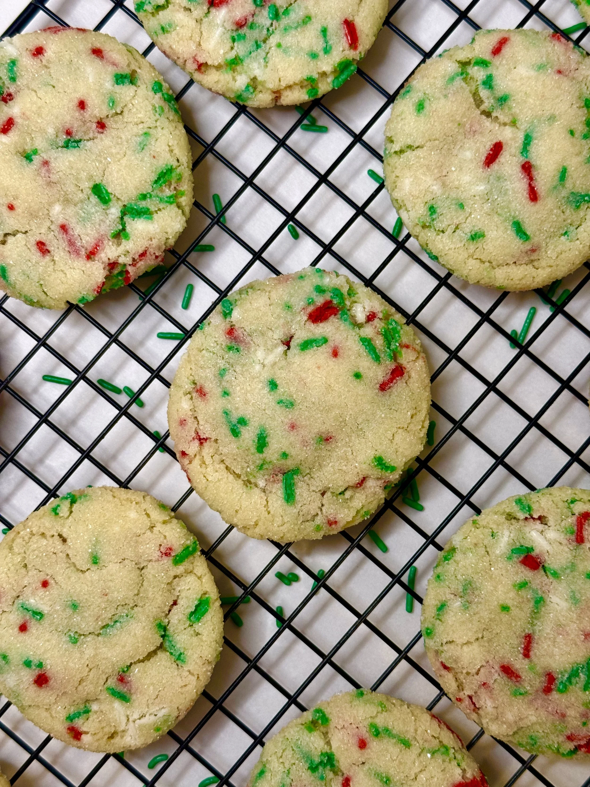 Chewy Sprinkle Sugar Cookies