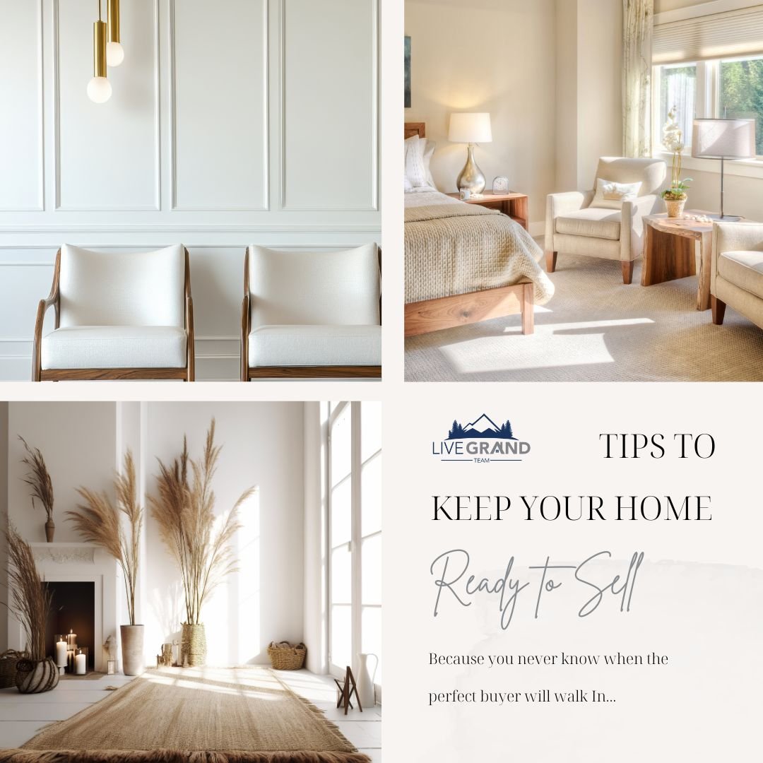 Here are some tips to keep your home ready to sell! You never know when the perfect buyer will walk in! 🏠
#remax #remaxalliance #homesincolorado #realestate #coloradorealestate #livegrandteam #coloradorealtor