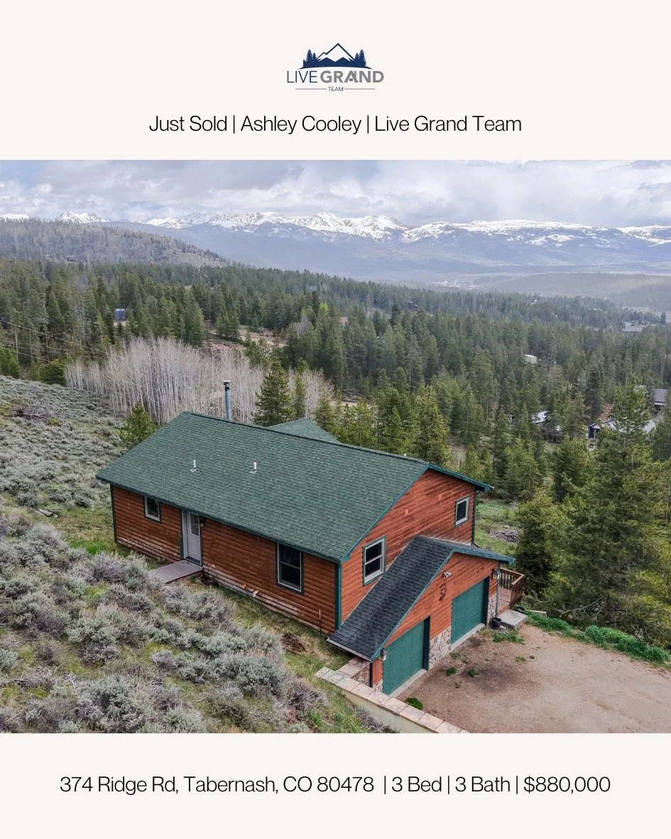 Just sold!
374 Ridge Rd, Tabernash, CO 80478 | 3 Bed | 3 Bath | $880,000
Ashley Cooley | Live Grand Team
#remax #remaxalliance #homesincolorado #coloradorealestate #grandcountycolorado