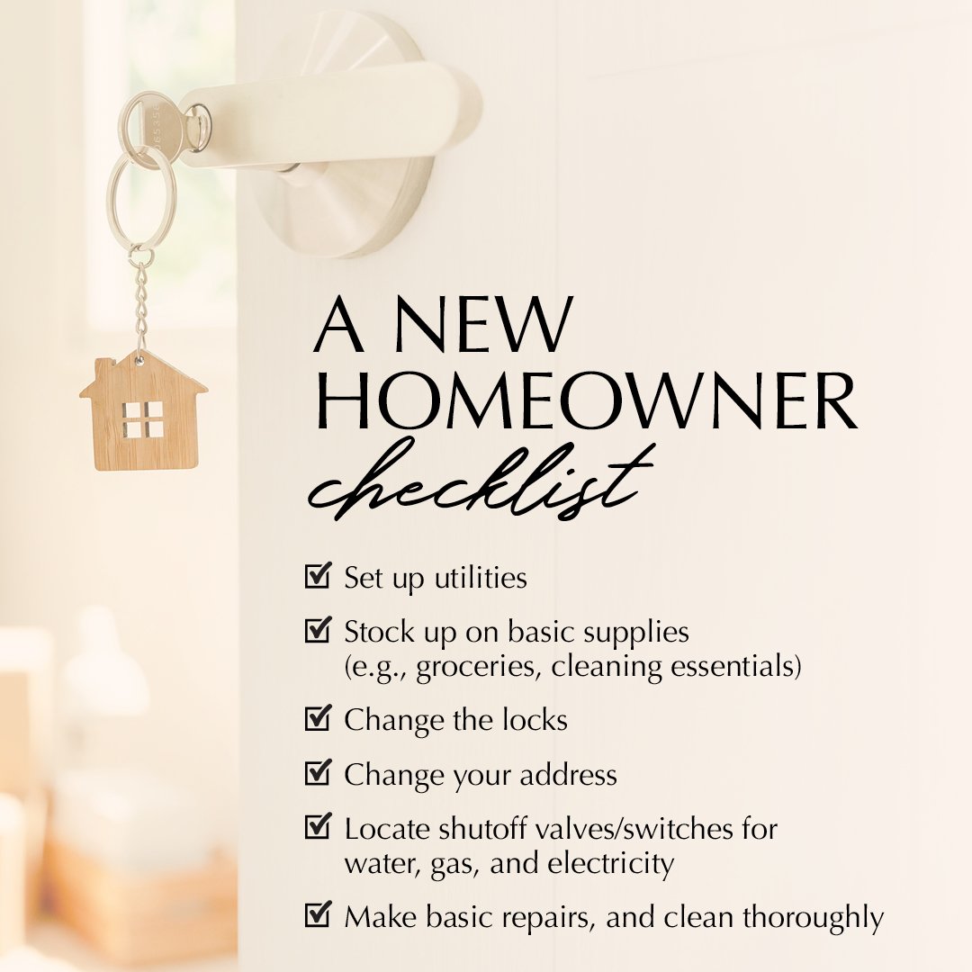 Finding your dream home will be one of the most rewarding experiences of your life. But amid the excitement of getting the keys and moving in, don't let your to-do list slip through the cracks! From change-of-address notifications to setting up utili