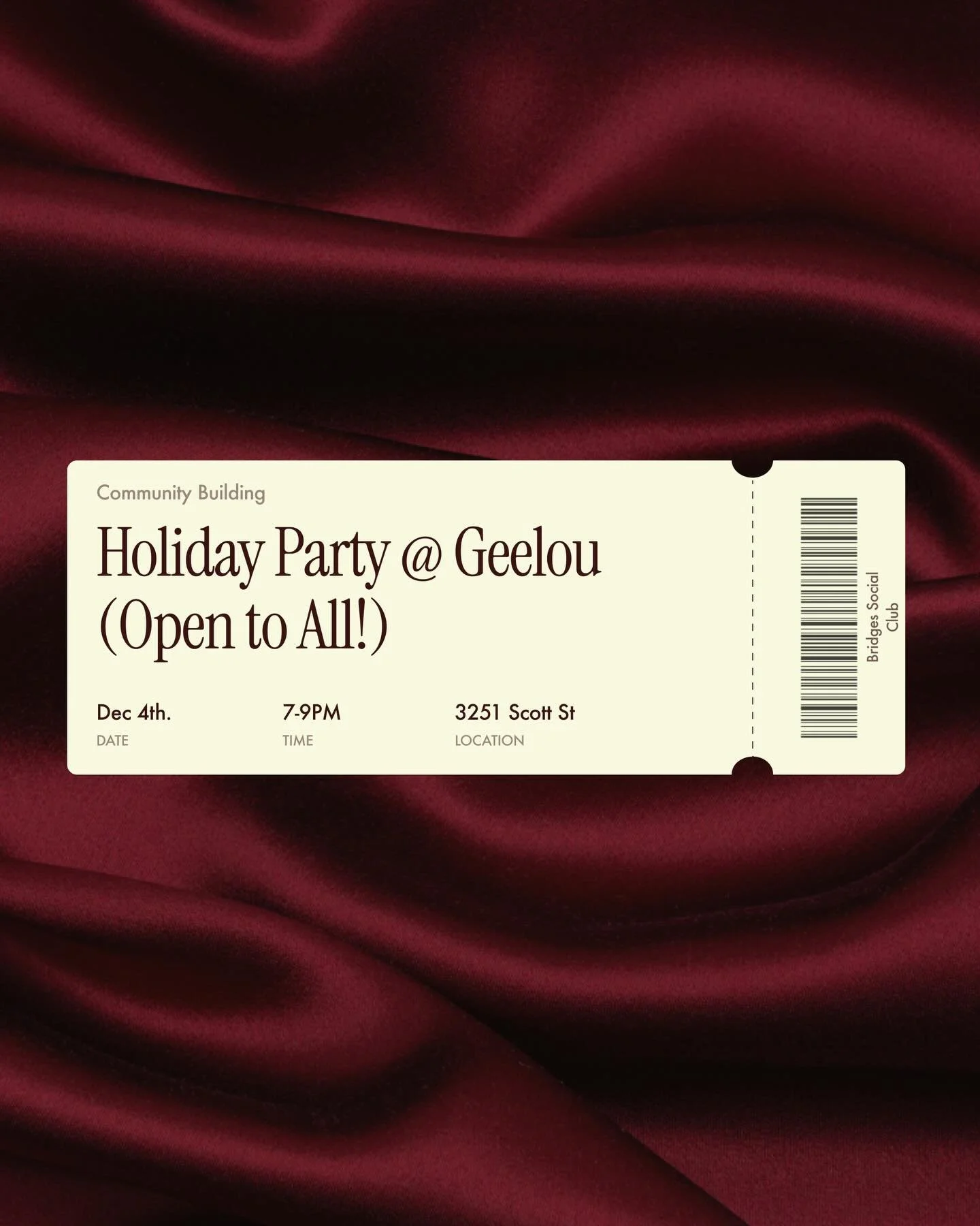 Last call! Tonight&rsquo;s the night. 🎄✨ 

If you haven&rsquo;t grabbed your ticket yet, this is your last call. Join us for a festive evening of connection, celebration, and holiday cheer.

Secure your spot before it&rsquo;s gone. 🎁