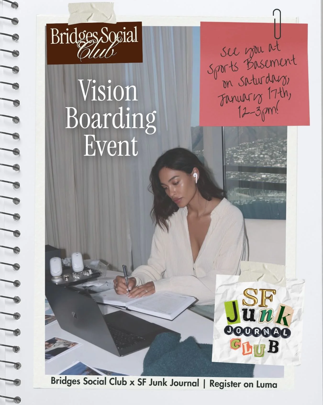 Two very SF superpowers are coming together ✨

We&rsquo;re teaming up with @sfjunkjournalclub to bring you a night that blends career-forward energy with cozy creativity &mdash; a guided vision-boarding + junk journaling experience for everything you