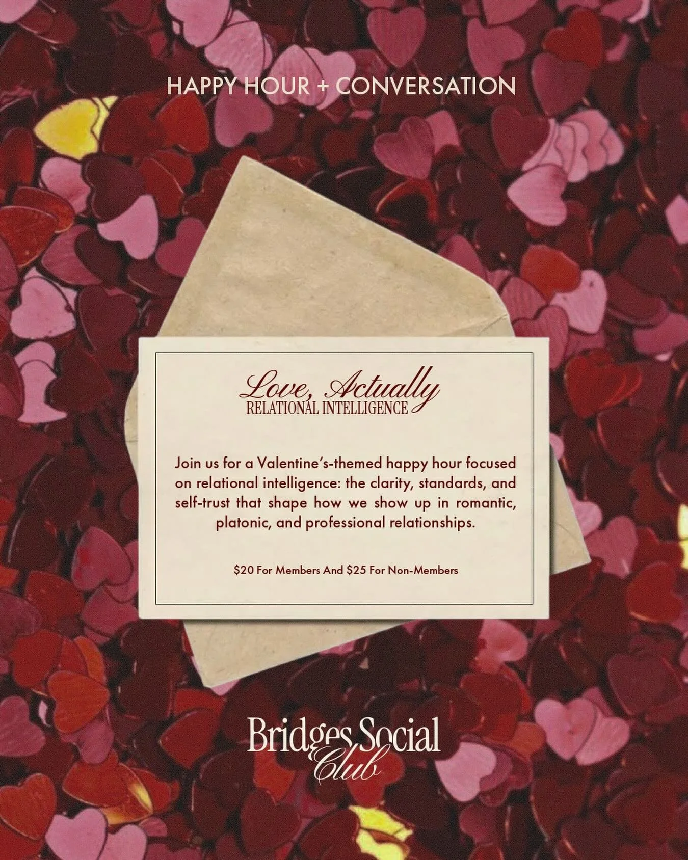 This is your reminder &hearts;️

The Relational Intelligence Happy Hour is happening this week in the South Bay and we have limited seats remaining.

If better relationships are on your 2026 vision board, you&rsquo;ll want to be in this room.

Come f