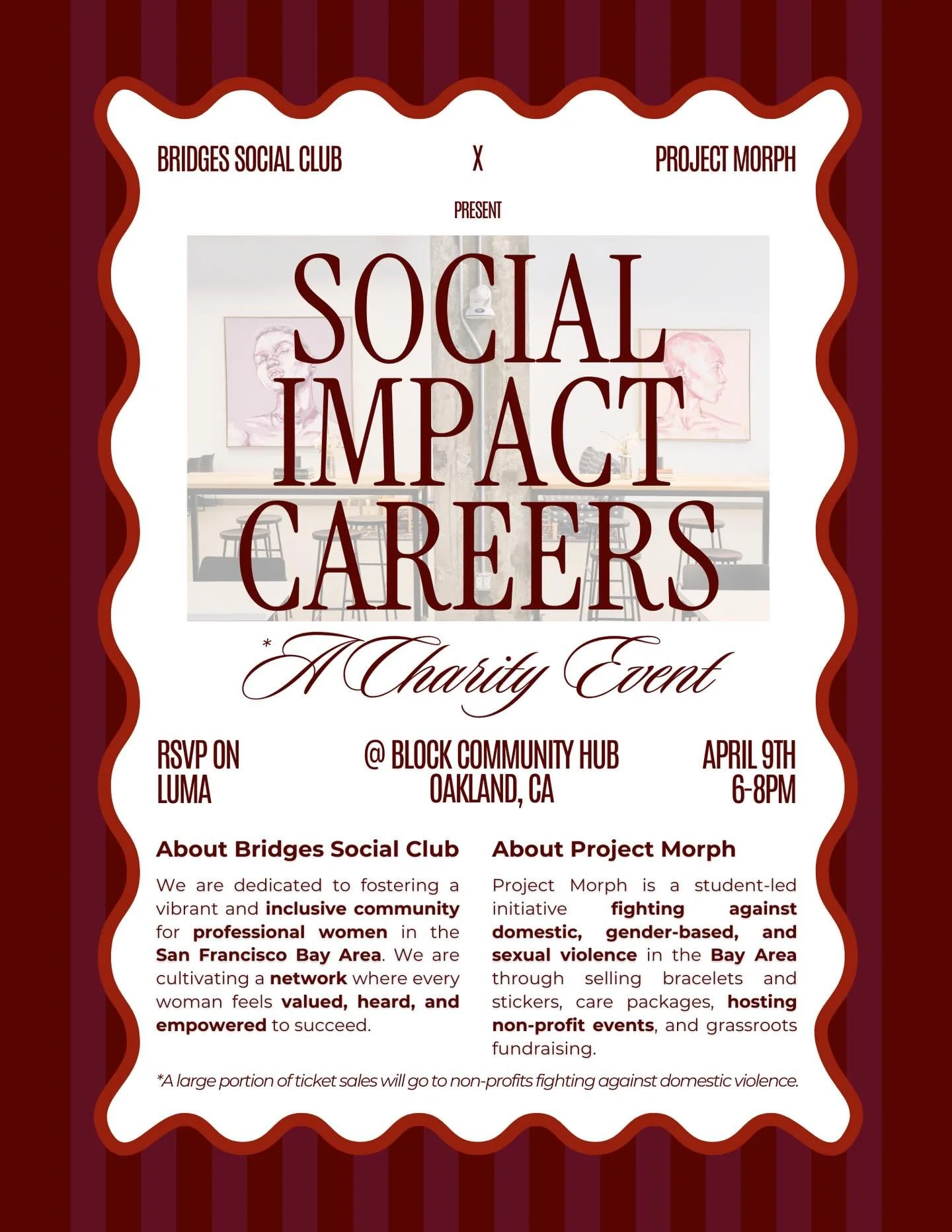 East Bay, we&rsquo;ve been waiting for you. 💌

Bridges is officially coming your way &mdash; and we&rsquo;re doing it with intention.

We&rsquo;re hosting a special evening centered around social impact &mdash; bringing together people who are build