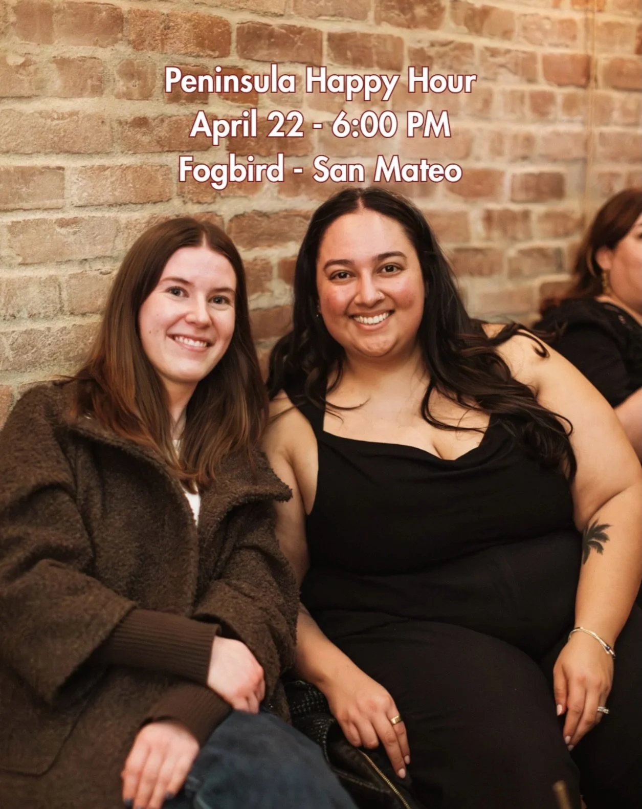 Bridges Social Club&rsquo;s Peninsula Happy Hour is exactly what your Wednesday night needs &mdash; intimate, no-agenda, and full of ambitious women you&rsquo;ll actually want to stay in touch with.

📍 Fogbird, San Mateo | April 22, 6&ndash;8 PM

Li