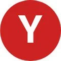 Red circle with a white letter 'Y' in the center.