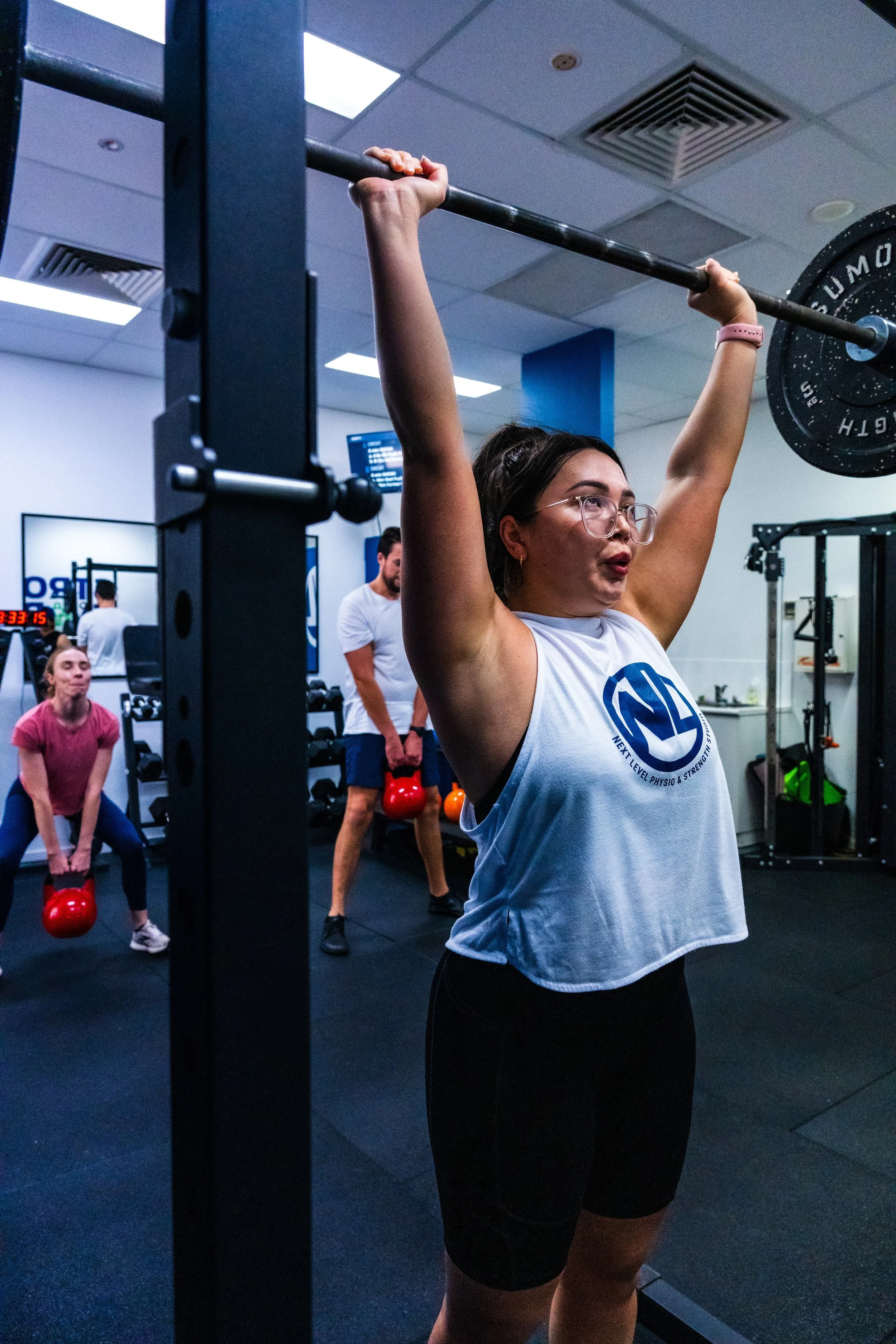 One-on-one strength coaching session at Next Level Strength Studio Varsity Lakes