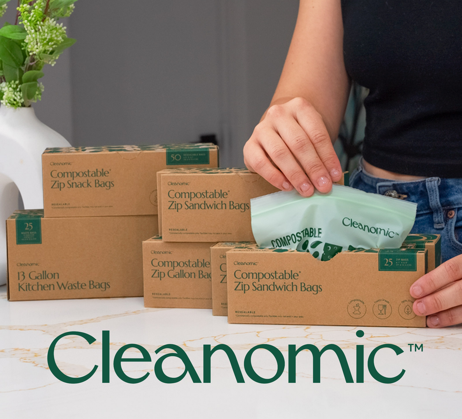 Cleanomic Logo Ecommerce Portfolio | Consumer Product Company