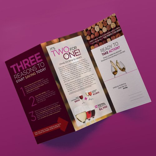 Tri-fold Mailer Designed by Kristin Hazelwood for Southern Glazers