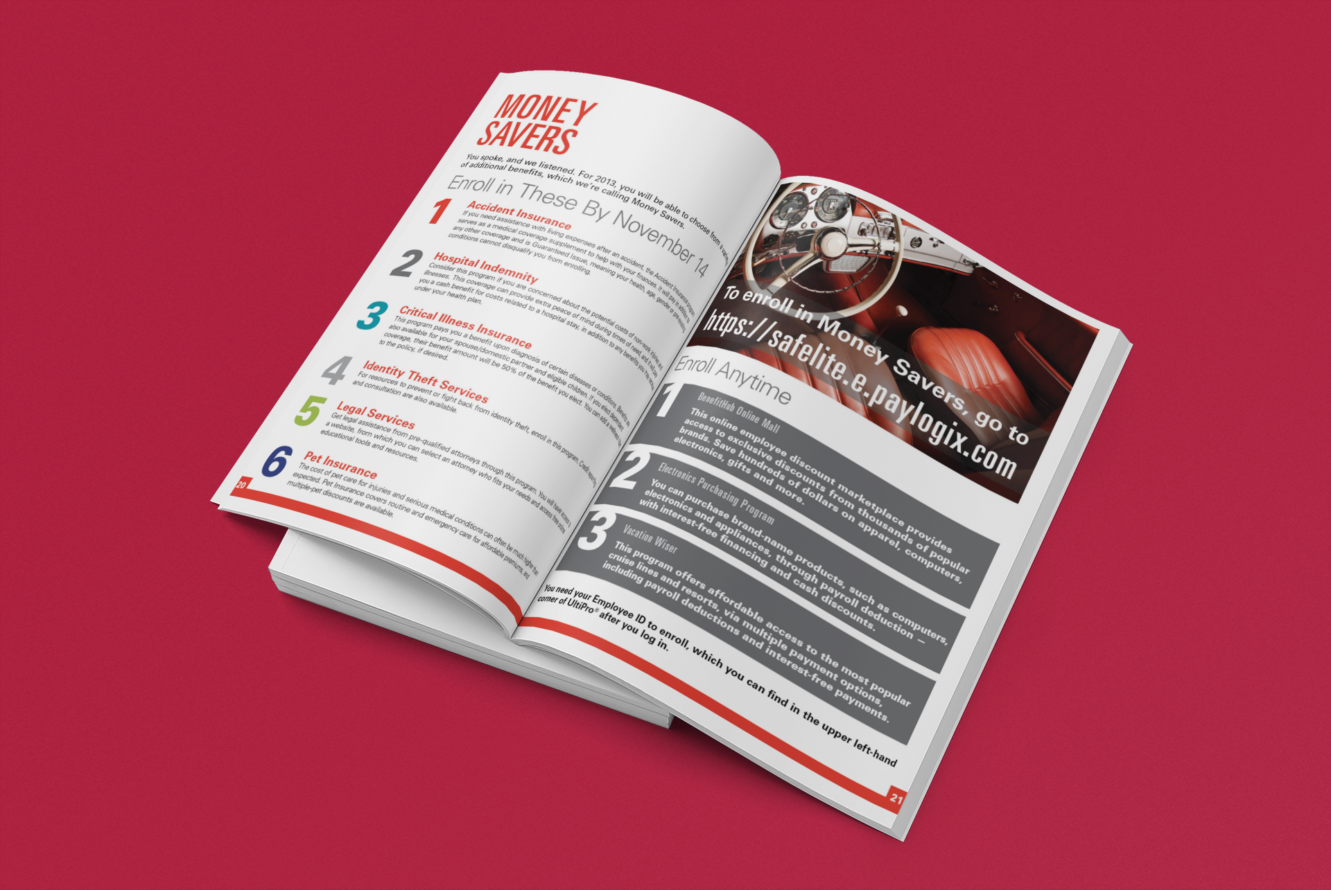 Open Enrollment Guide for Safelite Designed by Kristin Hazelwood