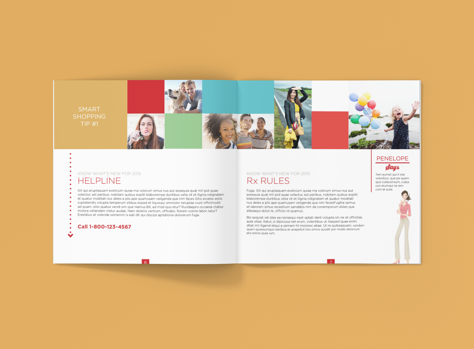 JCPenney Open Enrollment Book for Employees, Graphic Design by Kristin Hazelwood