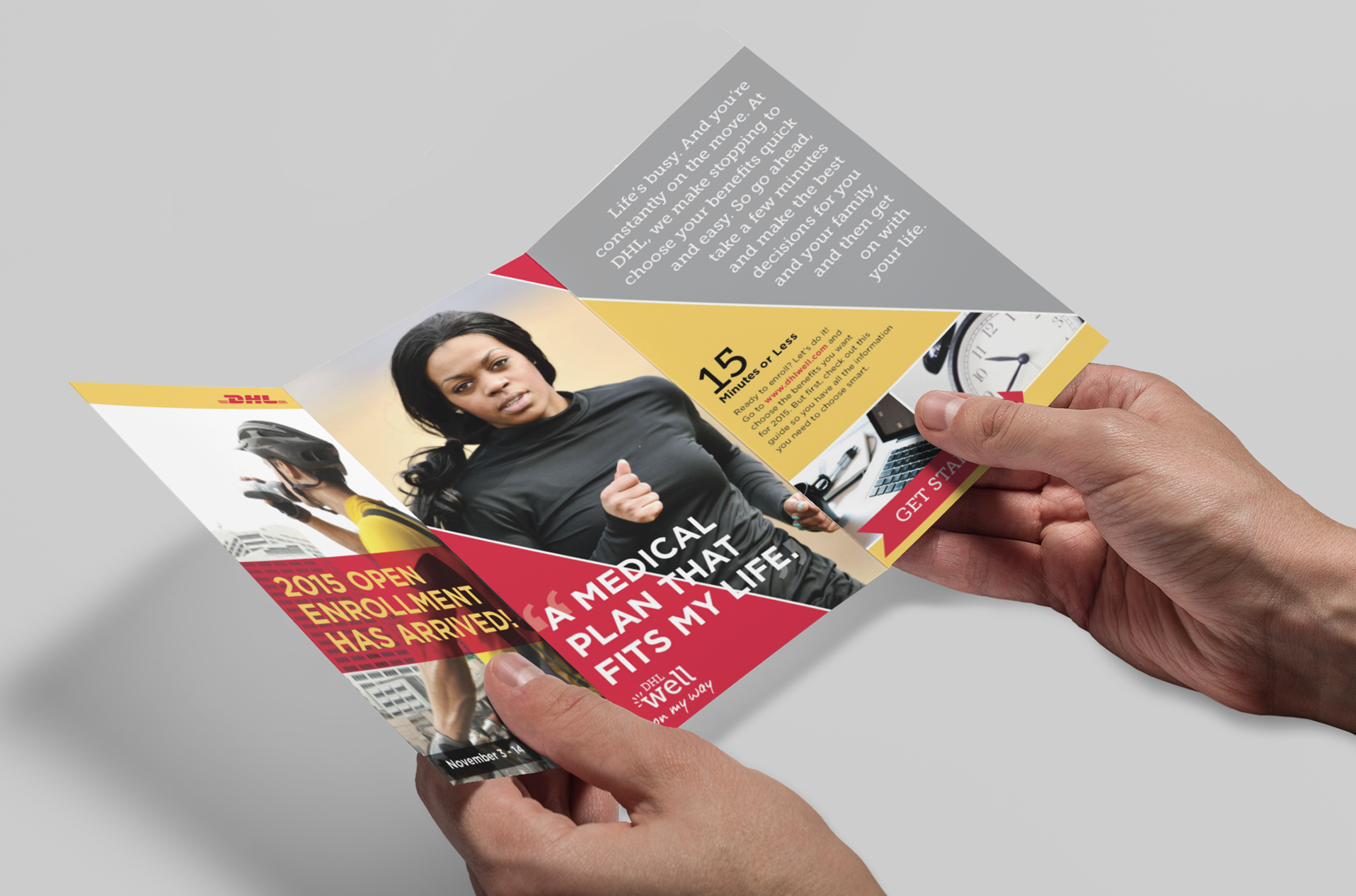 Trifold Brochure Design by Hazelwood Design House for DHL