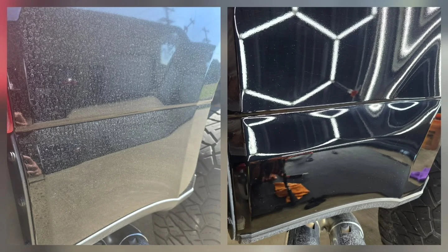 🚨 Hard Water Damage? Not Anymore. 💦

This Ford F250 Super Duty came to us after being hammered by hard water spots since the start of summer &mdash; the paint was covered in etched minerals and dullness.

After 2 full days of paint correction and p