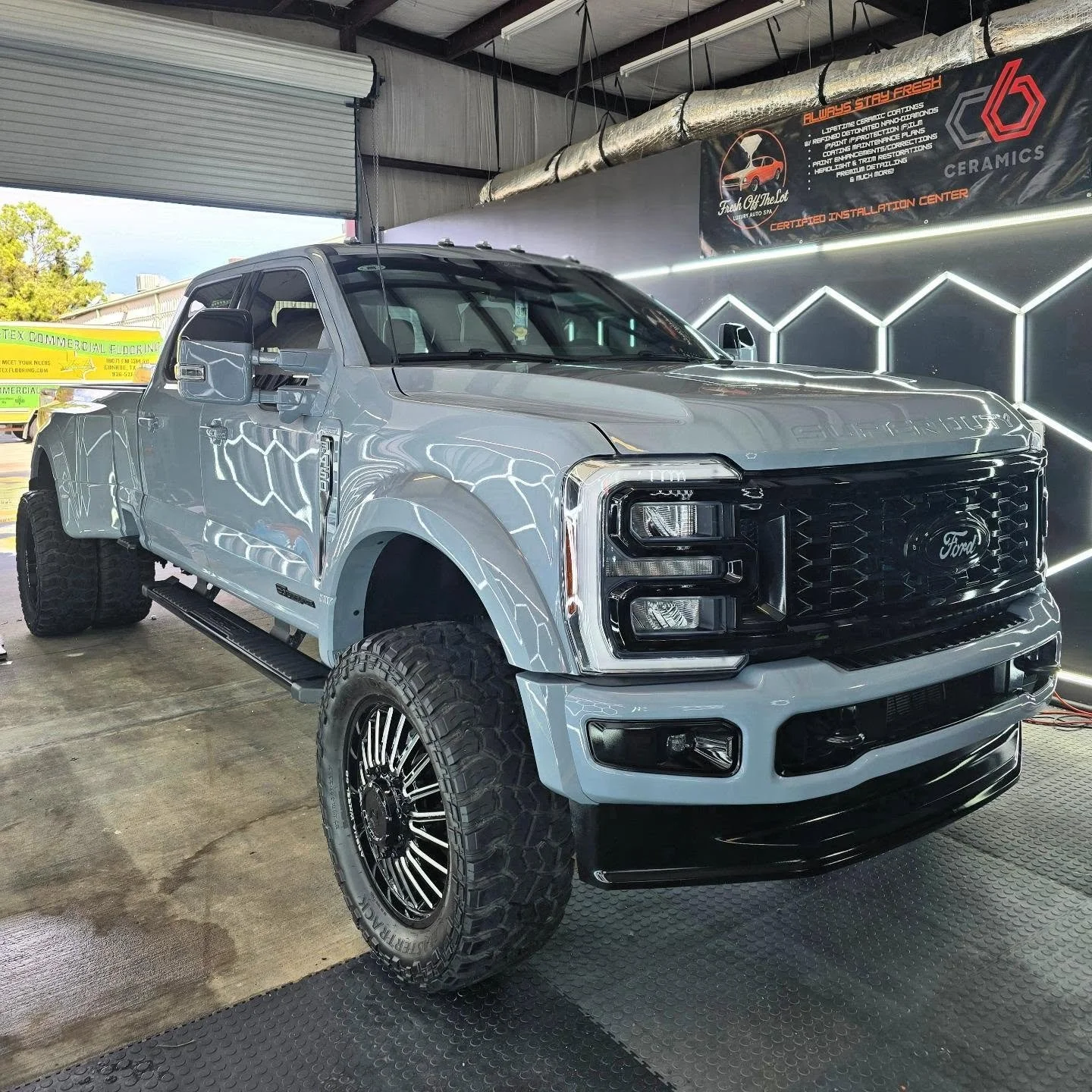 Another one! 💪 This gigantic Ford F-450 came in for a full paint enhancement and our C6 Hydro Lite Coating, and the results speak for themselves &mdash; insanely slick, unbelievably glossy, and absolutely flawless. 🔥

C6 Hydro Lite is our entry-lev
