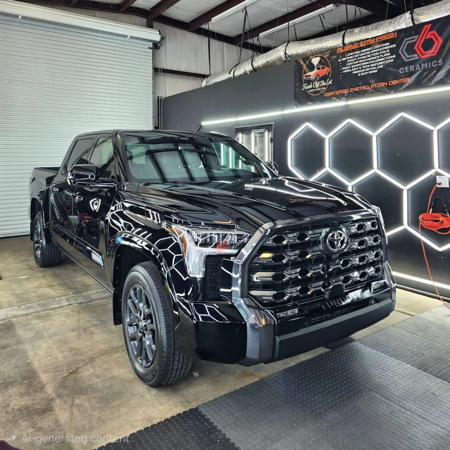 🚨Black Friday just got even glossier🚨

This brand new black Toyota Tundra just left our shop looking absolutely unreal! We laid down our 8-Year Ceramic Coating for insane gloss, deep reflections, and long-term protection &mdash; and finished it off